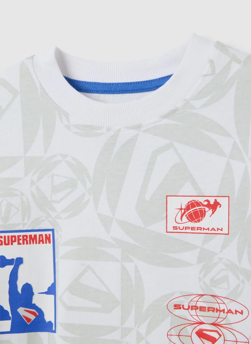 Ovs  MULTICOLOUR PURE COTTON CHILDREN'S T-SHIRT WITH SUPERMAN PRINT for Men | Best Price UAE