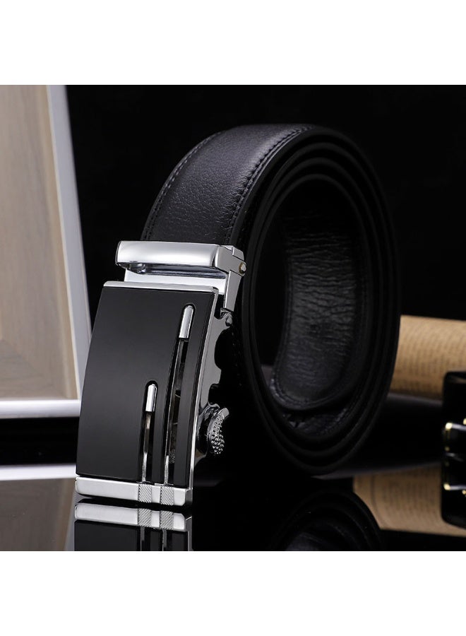 Shougu Automatic Buckle 3.5CM Card Slot Trendy Men's Business Leisure Belt 