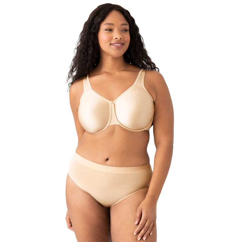 Wacoal Women's Basic Beauty Unlined Full Figure Underwire Bra, Naturally Nude, 34G - Image 2