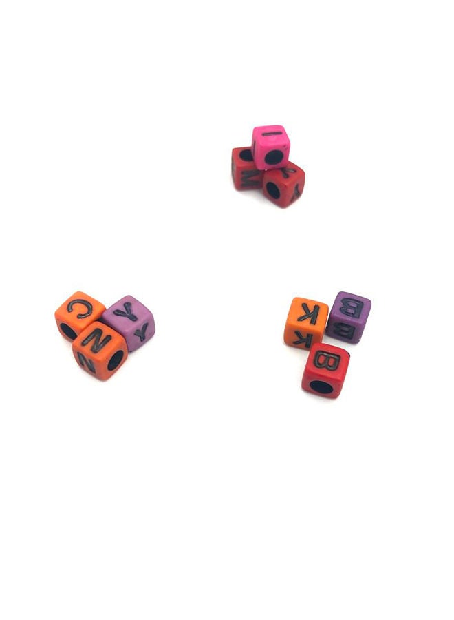 نيبمينينت مجموعة خرز على شكل مكعب الحروف الأبجدية يمكنك صنعها بنفسك مكونة من 2000 قطعة 0.6x0.6سم - Image 3