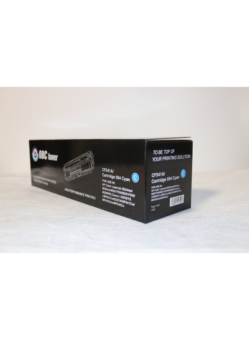 OBC Compatible Cyan Laser Toner Cartridge Replacement for HP CF541A/203A and Canon CRG-054C. Prints up to 1300 pages with vivid colors and professional print quality. - Image 3