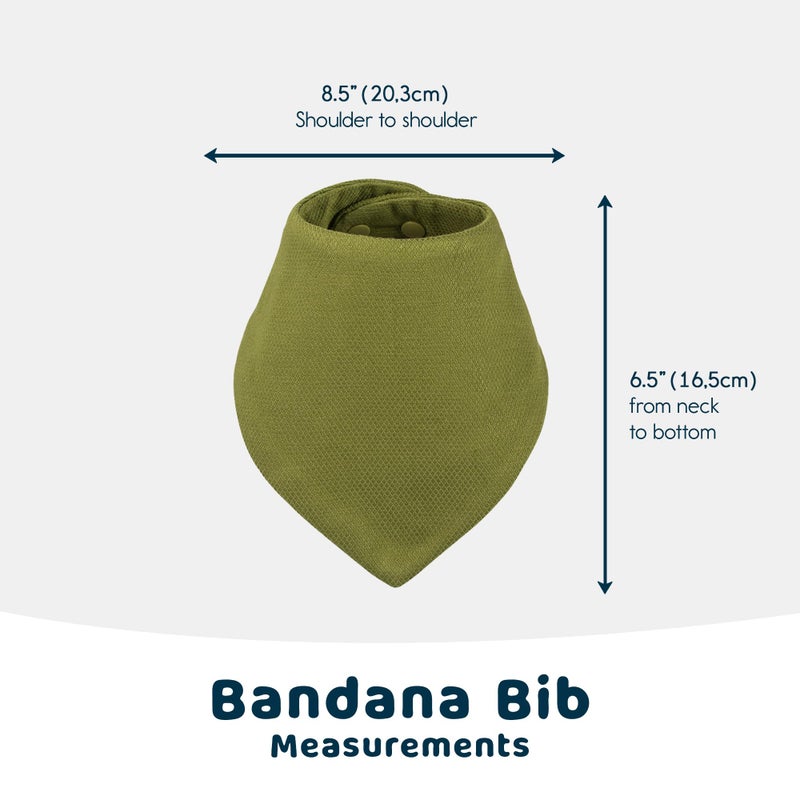 Tiny Twinkle Bandana Scarf Bibs 10 Pack - Water Resistant and Absorbent Infant Drool and Teething Bandana Baby Bibs (Boy Set 10-Pack) - Image 4