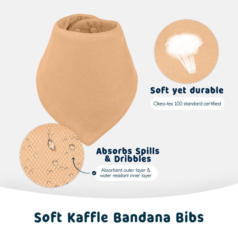 Tiny Twinkle Bandana Scarf Bibs 10 Pack - Water Resistant and Absorbent Infant Drool and Teething Bandana Baby Bibs (Boy Set 10-Pack) - Image 5