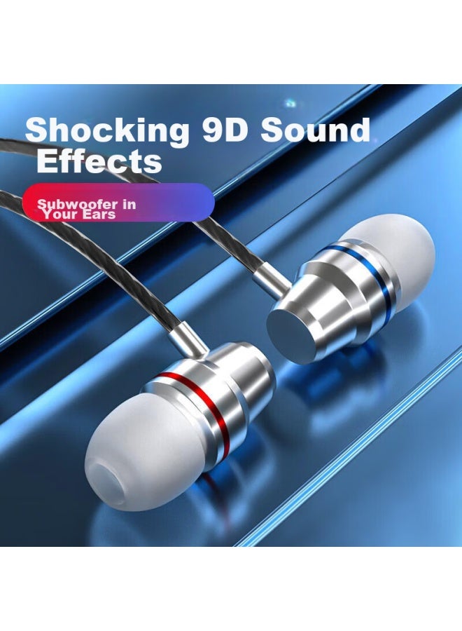 Bkayp Wired In-ear Headphones Type-c Compatible With Huawei, Apple, Honor, Vivo, Xiaomi, Redmi Nova, Gaming, Computer, Noise Reduction, 1.2 Meters, 4d Surround, Low-weight Bass, Hifi Sound Quality - Image 1