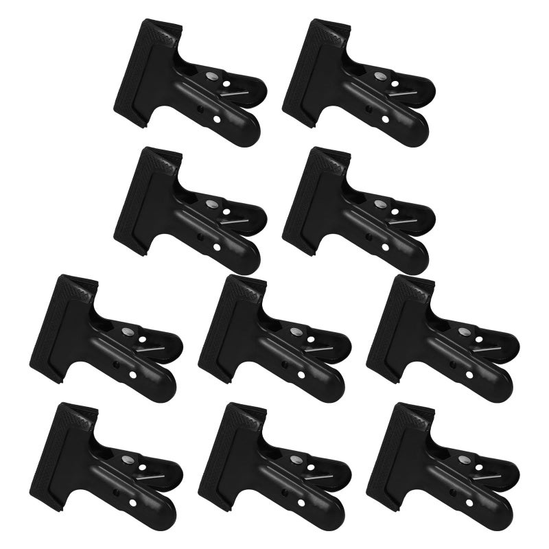 TEHAUX 10 Pieces Heavy Duty Spring Clamps For Photography Backdrops Metal Background Clips With Rubber Tips Non Slip Fastener Clamps For Photo Studio And Video Shooting - Image 2