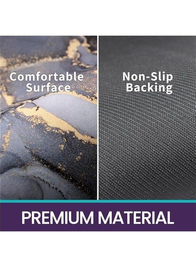 TRASSLE Bath Mat Rugs Bathroom Floor Mat Super Absorbent Ultra Thin Low Profile Non Slip Quick Dry Washable Carpet for Sink Shower Toilet - Image 5