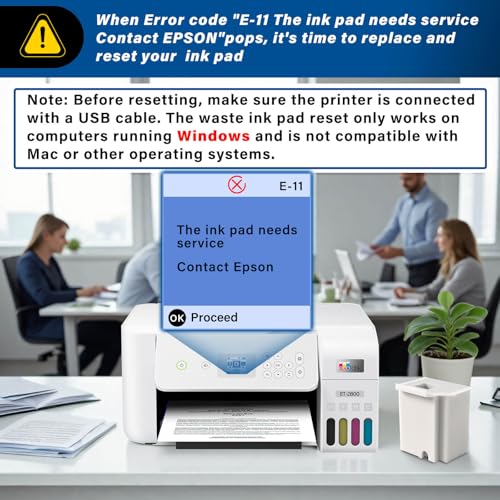 SUBLIMAKER Waste Ink Pad Replacement with Reset Software for Ecotank ET-2800 ET-4800 ET-2720 ET-2803 ET-2400 ET-4700 2800 4800 2720 2803 ET2800 ET4800 Printer, Maintenance Box with Reset Software (2 Packs) - Image 2