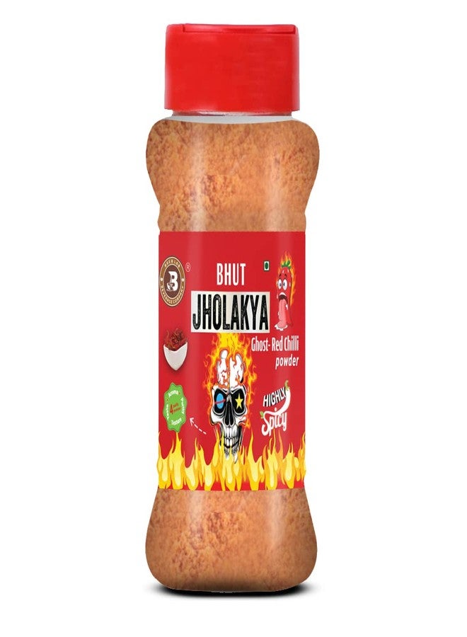 Brew Lab Spicy Bhut Jholakya Chilli Powder | Highly Spicy For Chicken65, Sizzler etc (100 g) - Image 1