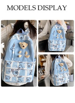 DUNISO 3PCS Kids School Backpack Set Canvas Laptop School Bag Sets for Kids with Lunch Bag,Pencil Box,Large-capacity Bookbag for Girls Boys Back to School Supplies  - Image 5