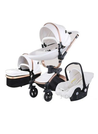 Baby Life Luxury Baby Stroller In Fashion Carriage Gold Frame