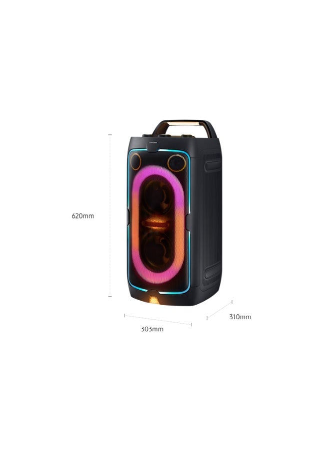 Samsung Sound Tower, MX-ST40F Party Speaker, 160W High Power, Powerful Party Sound, Party Lights +, 12 Hours of Playtime, Water-resistant (IPX4), MX-ST40F/SA MX-ST40F/SA black - Image 3
