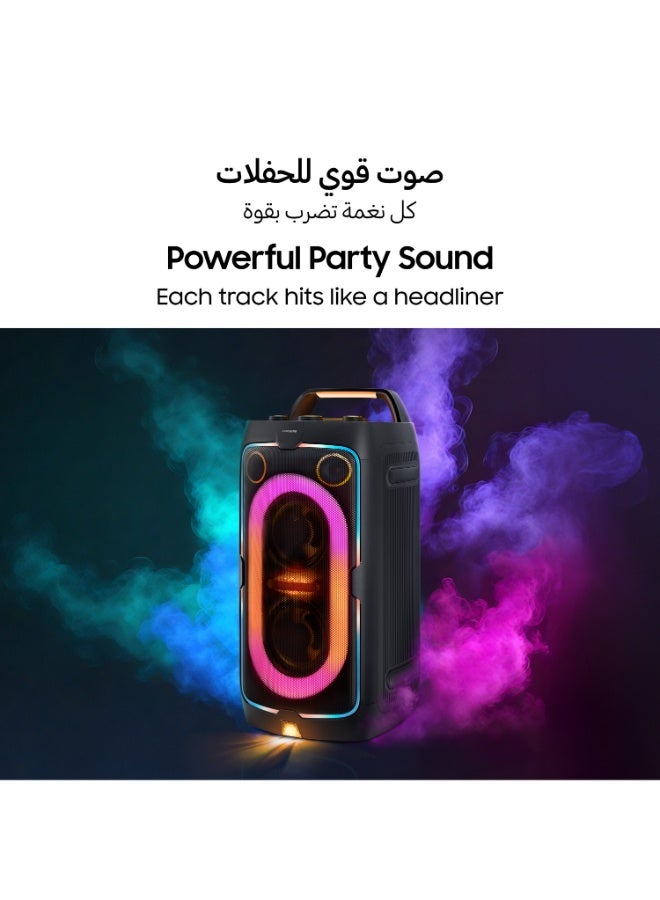 Samsung Sound Tower, MX-ST40F Party Speaker, 160W High Power, Powerful Party Sound, Party Lights +, 12 Hours of Playtime, Water-resistant (IPX4), MX-ST40F/SA MX-ST40F/SA black - Image 4