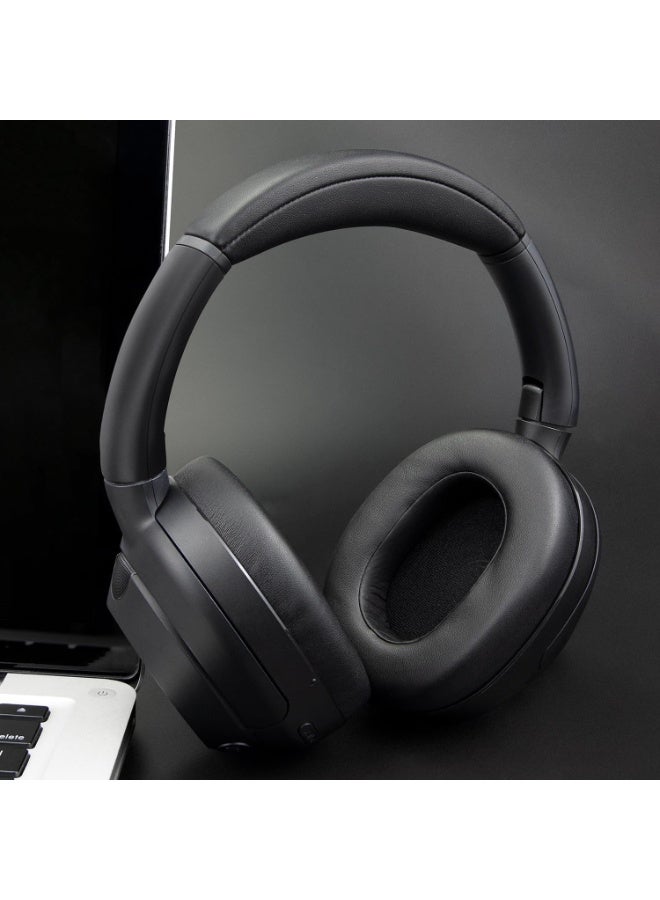 QIRG Protein Leather Replacement Earpads for Sony ULT WEAR/WH-ULT900N (WHULT900N) Over-Ear Noise Canceling Headphones, Ear Pads Cushions with Noise Isolation Foam - Black - Image 3