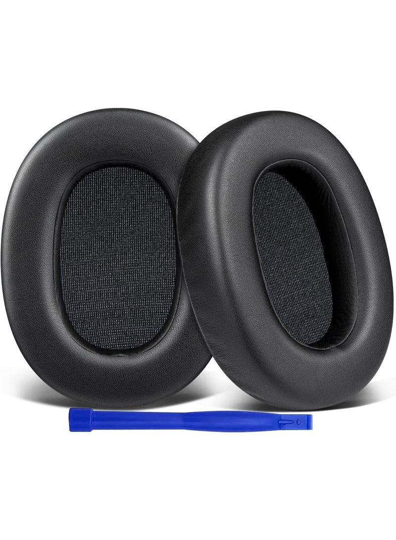 QIRG Protein Leather Replacement Earpads for Sony ULT WEAR/WH-ULT900N (WHULT900N) Over-Ear Noise Canceling Headphones, Ear Pads Cushions with Noise Isolation Foam - Black - Image 1