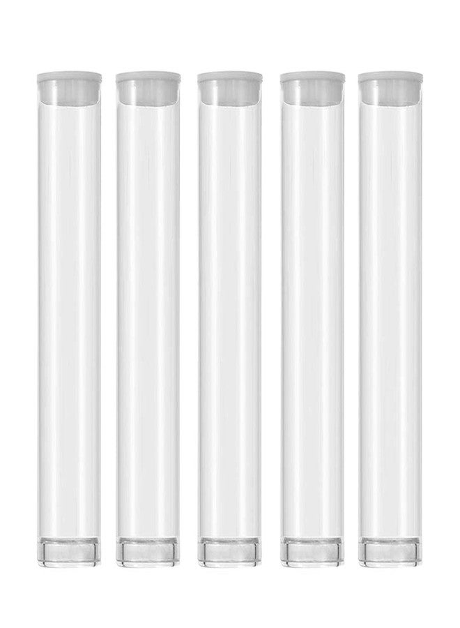SKMZ Plastic Clear PVC Tube Transparent Storage 0.5ML 1ML Empty Cartridges Tube Packaging with Caps 13x82mm - Bead Craft Supply Storage (100PACK) - Image 1