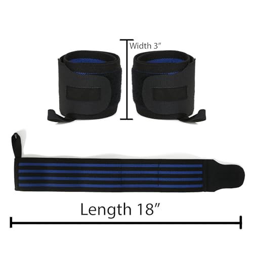 Shapewell Wrist Wraps for Gym| Wrist Supporters/Bands Weightlifting, Powerlifting, and Bodybuilding| Gym Strapsfor Wrist Support During Workouts (Power Wrist Wraps) - Image 2