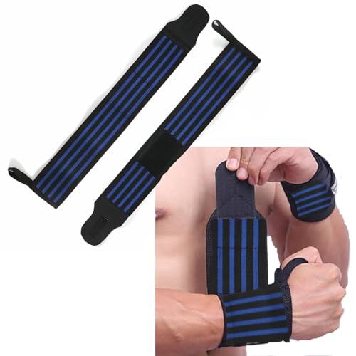 Shapewell Wrist Wraps for Gym| Wrist Supporters/Bands Weightlifting, Powerlifting, and Bodybuilding| Gym Strapsfor Wrist Support During Workouts (Power Wrist Wraps) - Image 1