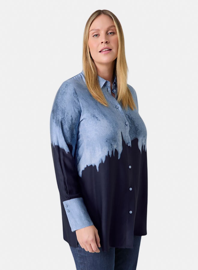 GERRY WEBER Shirt Blouse With Colour Graduation  - Image 1