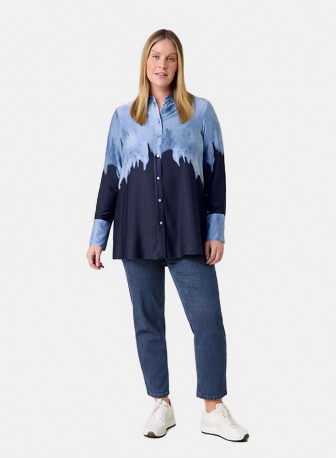GERRY WEBER Shirt Blouse With Colour Graduation  - Image 3