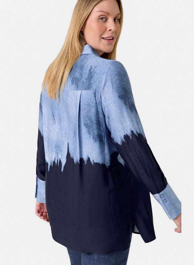 GERRY WEBER Shirt Blouse With Colour Graduation  - Image 2