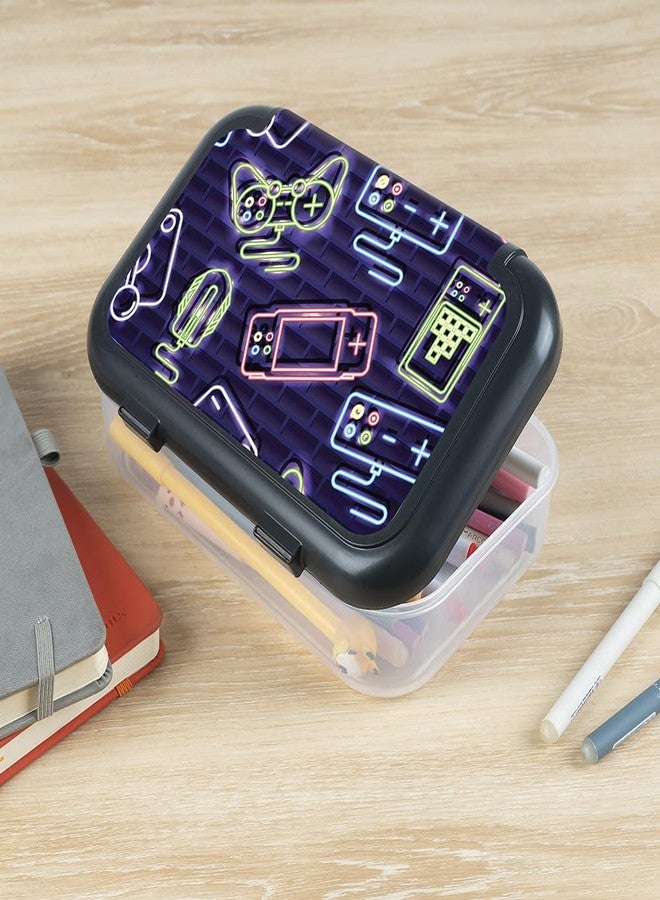 ZIPIT Recycled Plastic Pencil Box for Boys, Large Capacity Pencil Case for School, Durable Stationery Organizer Box, Gaming - Image 5