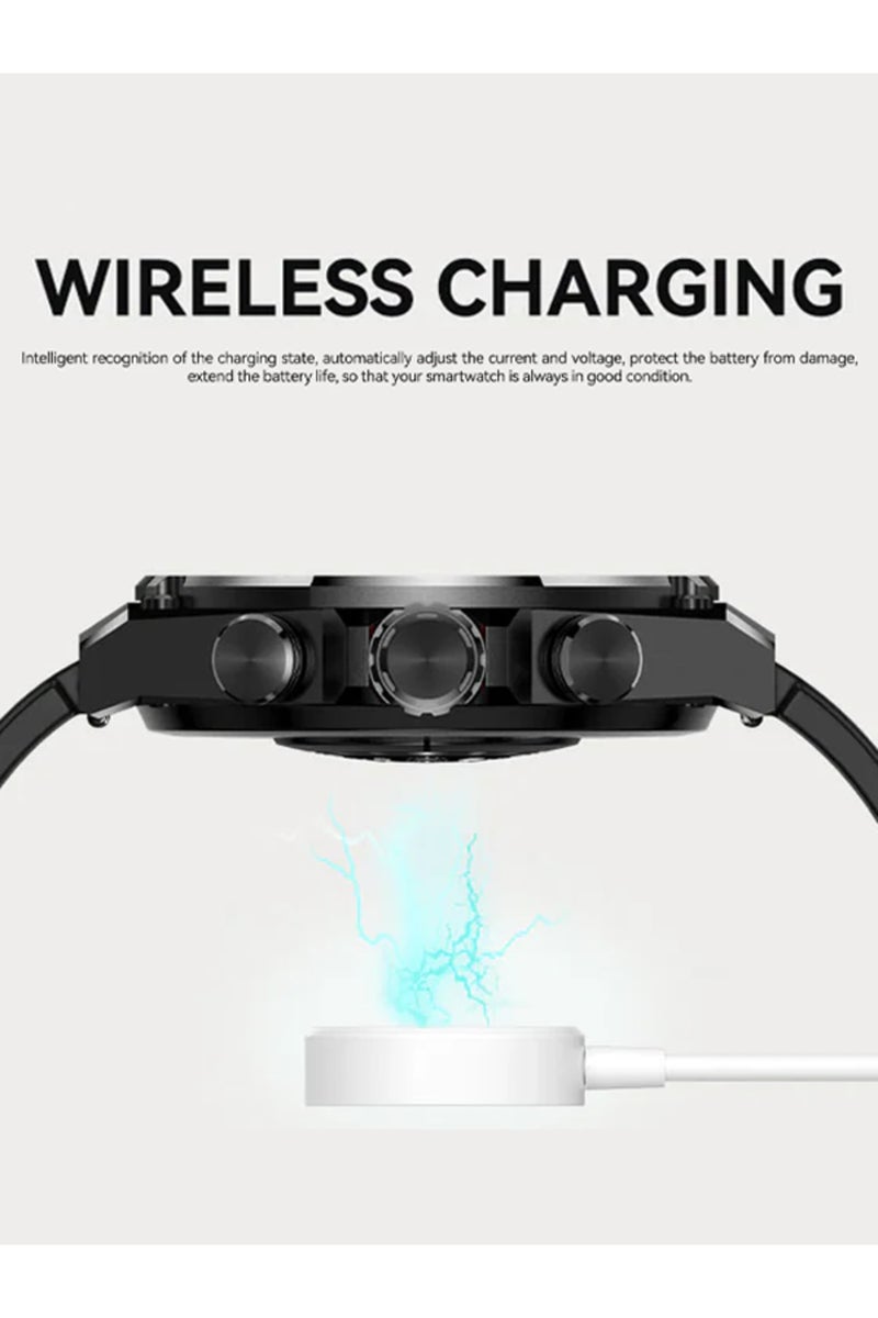 SMA 2024 High Quality AM 18 1.43''inch Sport Wireless Touch Smart Watch Mobile Phone for Men Waterproof - Image 5