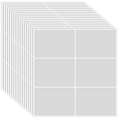 Seajan 100 Pieces Clear Card Overlay Transparent Self Stick PVC ID Card Labels Protective Overlay Transparent Covered with Plastic Film, 2.05 x 3.3 Inch - Image 1