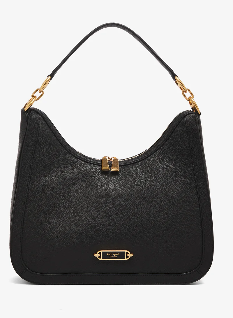 Logo Detail Zip Through Shoulder Bag
