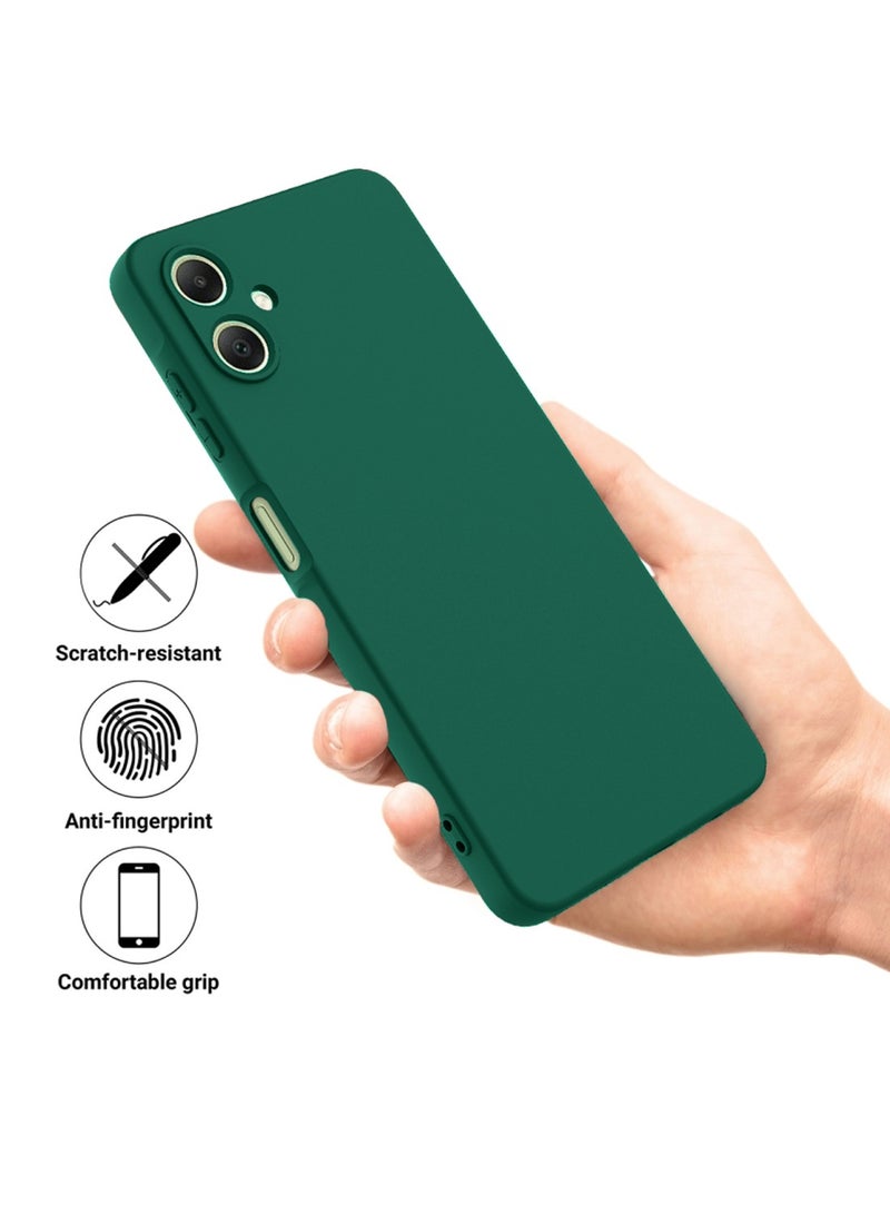 Wtech Samsung Galaxy A06 4G 2024 Premium Liquid Silicone Case Cover - Dark Green - Image 2