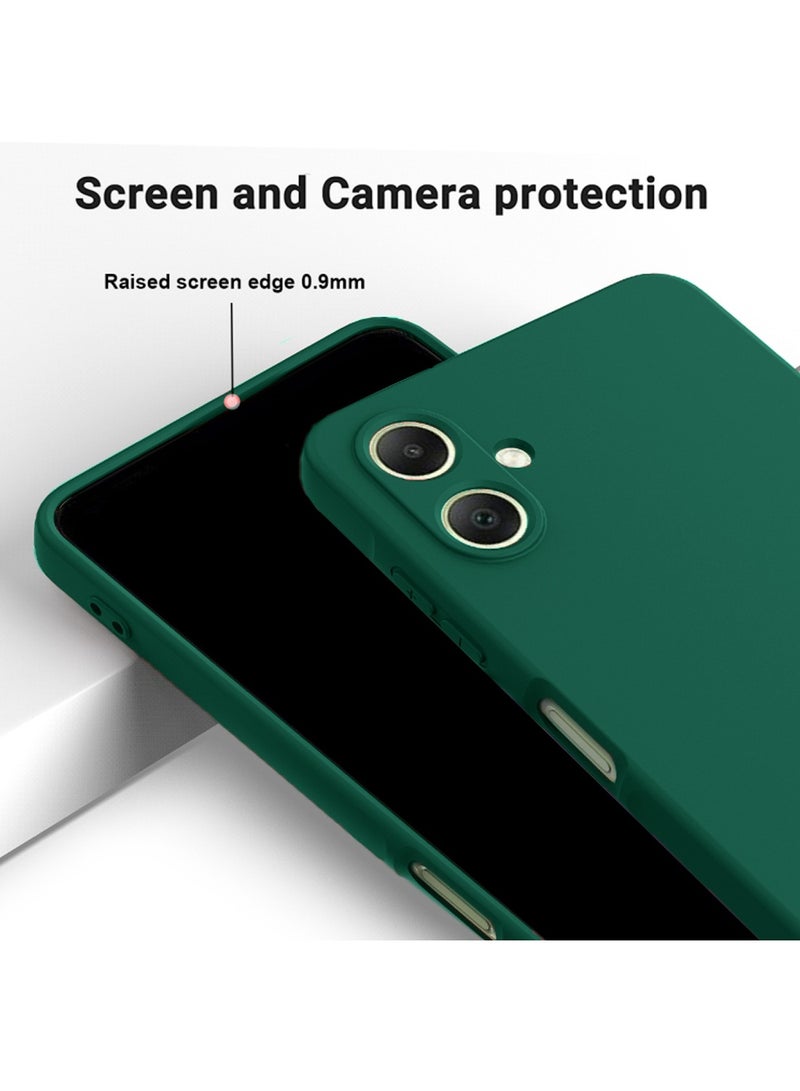 Wtech Samsung Galaxy A06 4G 2024 Premium Liquid Silicone Case Cover - Dark Green - Image 3