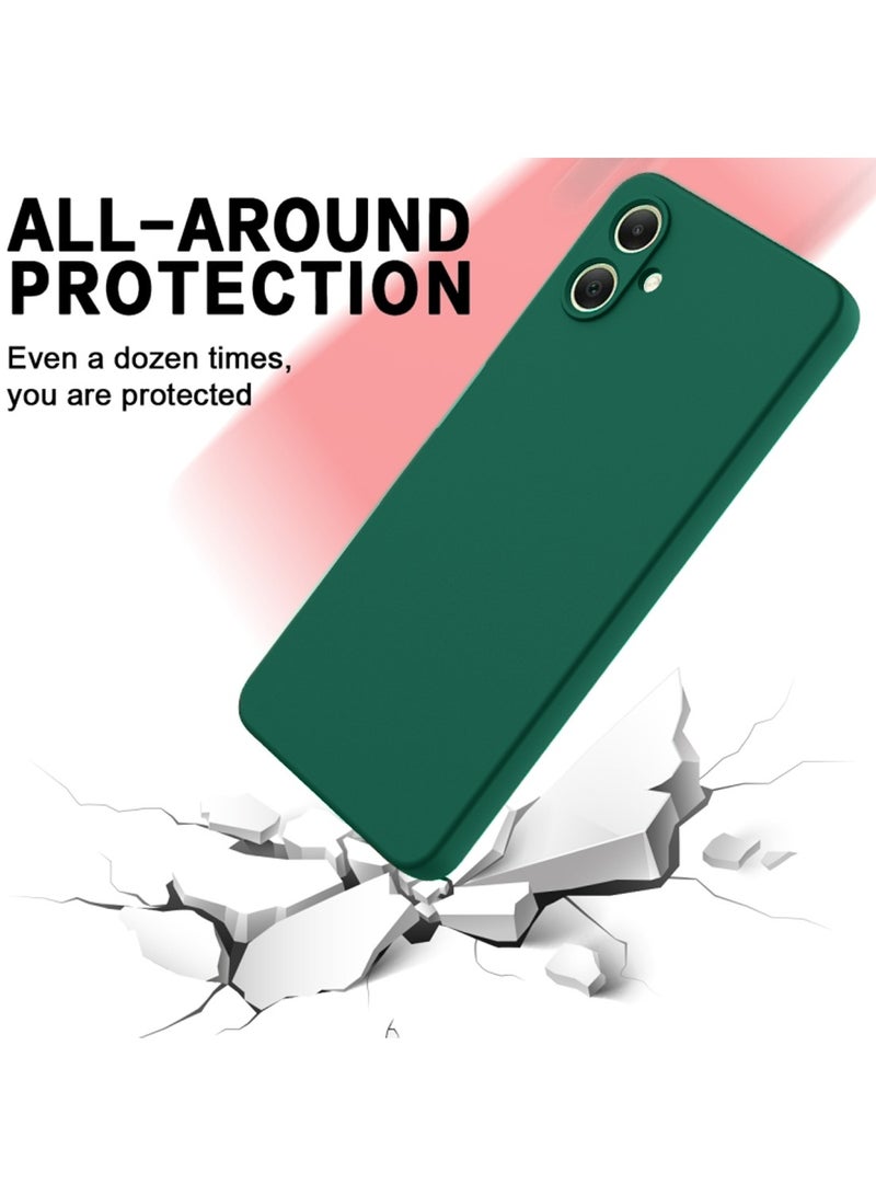 Wtech Samsung Galaxy A06 4G 2024 Premium Liquid Silicone Case Cover - Dark Green - Image 4