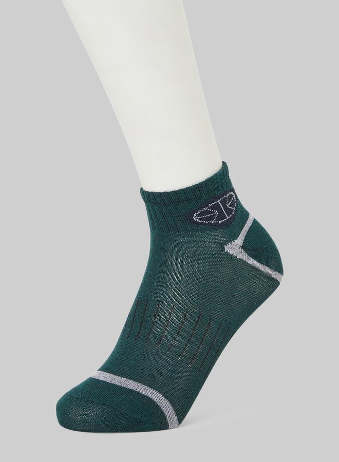 Styli Pack of 5- Printed Detail Ribbed Cuff Ankle Socks - Image 2