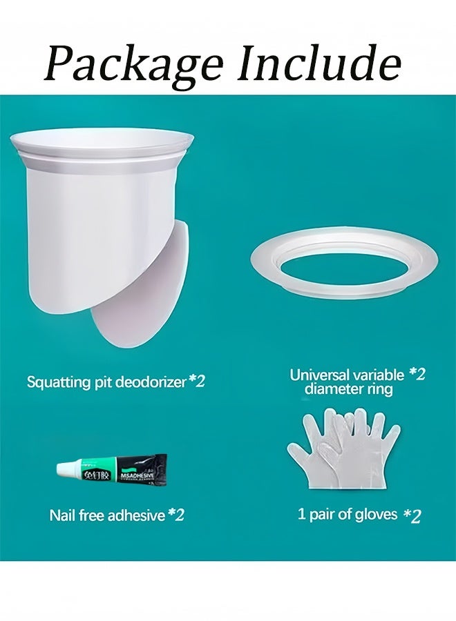 2 قطعة مغناطيسية من السيليكون لتصريف الأرضية مانع للرائحة الكريهة ومانع للارتجاع صمام أحادي الاتجاه سدادة تمنع تسرب غازات المجاري تناسب الأنابيب من 3.5 إلى 4.05 بوصة بعمق 2.99 بوصة للحمام والمطبخ وحوض الغسيل وشرفة التصريف وغرفة المرافق استبدال السدادة - Image 2