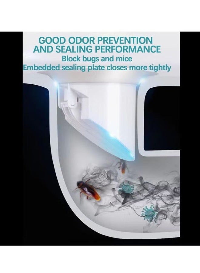 2 قطعة مغناطيسية من السيليكون لتصريف الأرضية مانع للرائحة الكريهة ومانع للارتجاع صمام أحادي الاتجاه سدادة تمنع تسرب غازات المجاري تناسب الأنابيب من 3.5 إلى 4.05 بوصة بعمق 2.99 بوصة للحمام والمطبخ وحوض الغسيل وشرفة التصريف وغرفة المرافق استبدال السدادة - Image 4