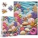 PICKFORU Beach Puzzles for Adults 1000 Pieces Colorful Seashells Puzzle Sea Coral StarfishImpossible Ocean Jigsaw Puzzles as Home Art - Image 2