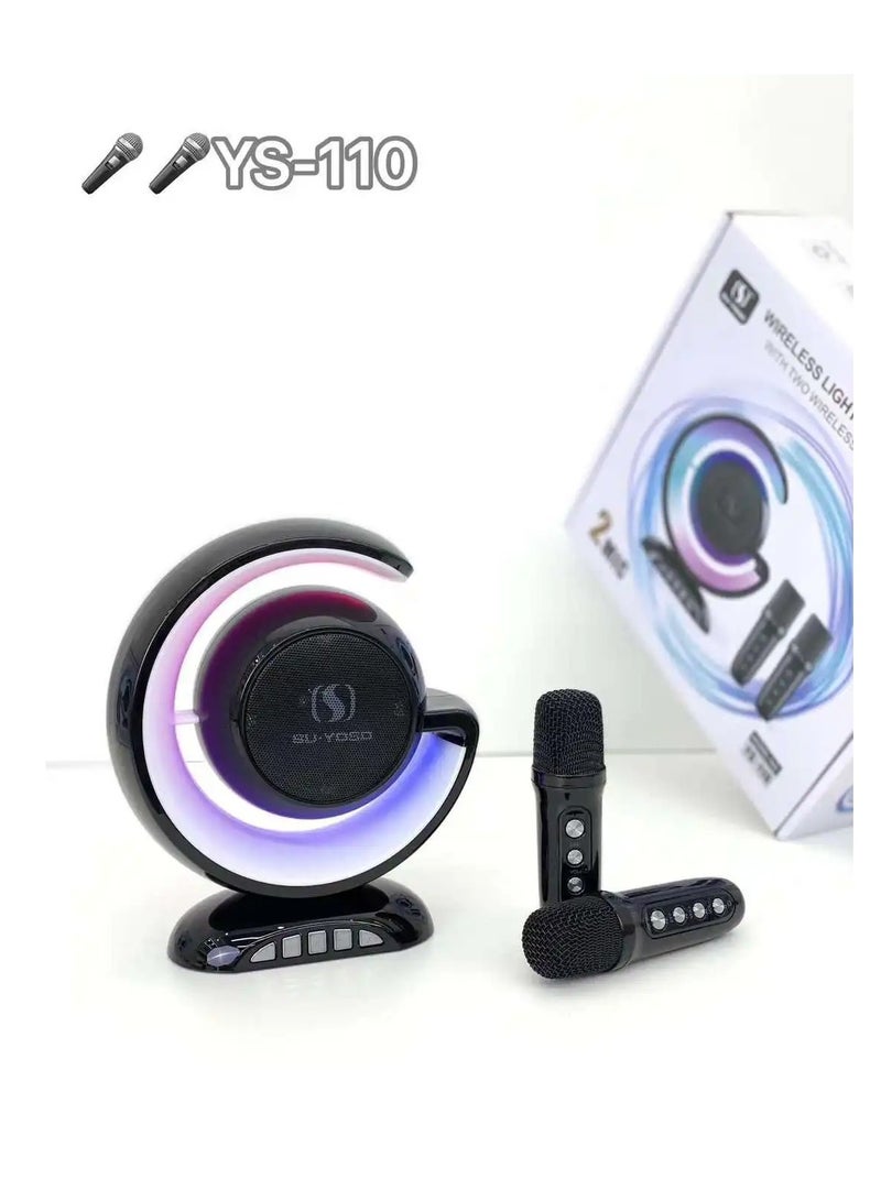 مكبر صوت Lightshow لاسلكي مزود بميكروفونين لاسلكيين - Image 1