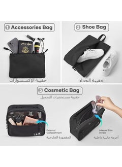 Anmi 11 PCS Travel Packing Cubes for Suitcases, Luggage Organizer Bags for Carry On, Travel Bags Organizer for Luggage, Must Have Travel Essentials for Women and Men (Black)  - Image 3