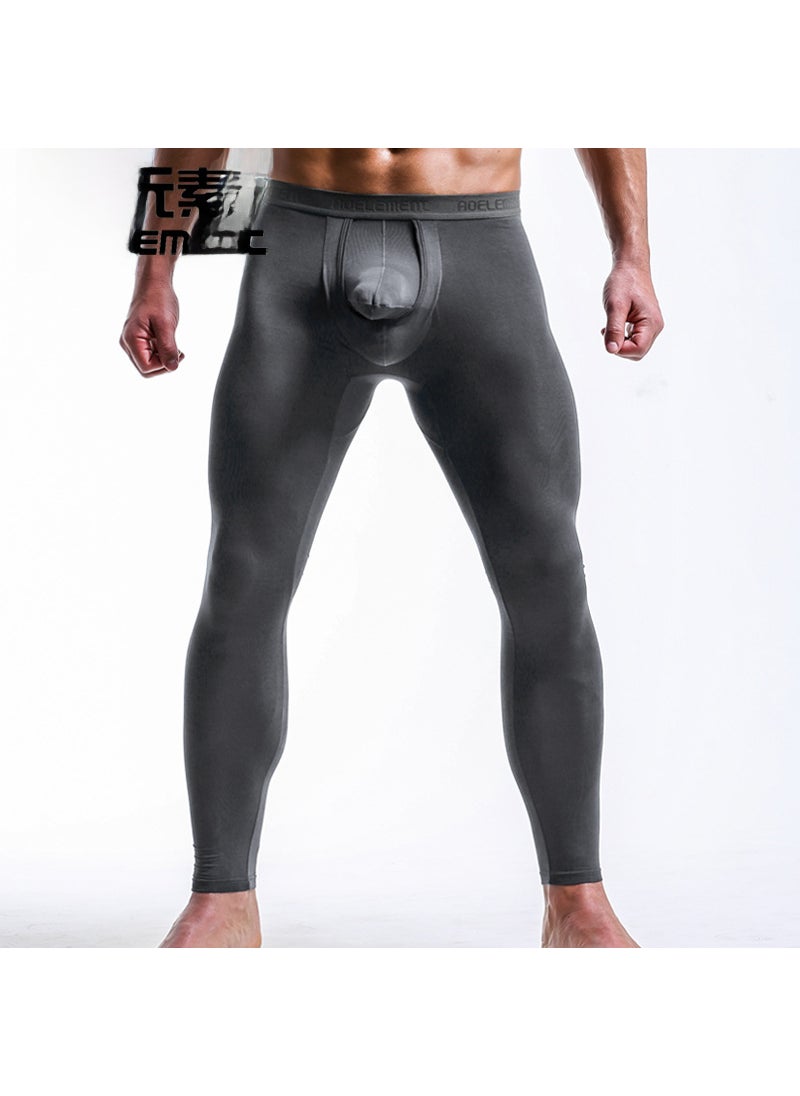 Generic - Mens Autumn Thermal Compression Tights Grey - Image 1