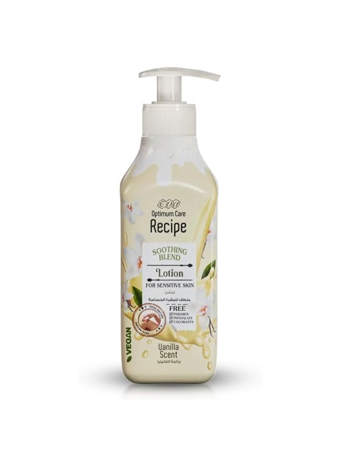 EVA RECIPE LOTION SOOTHING BLEND VANILLA 370ML