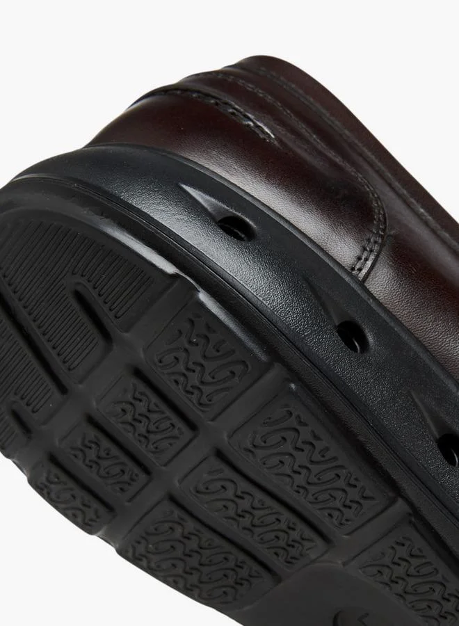 Le Confort BROWN Men Solid Slip-On Leather Loafers for Men | Best Price UAE