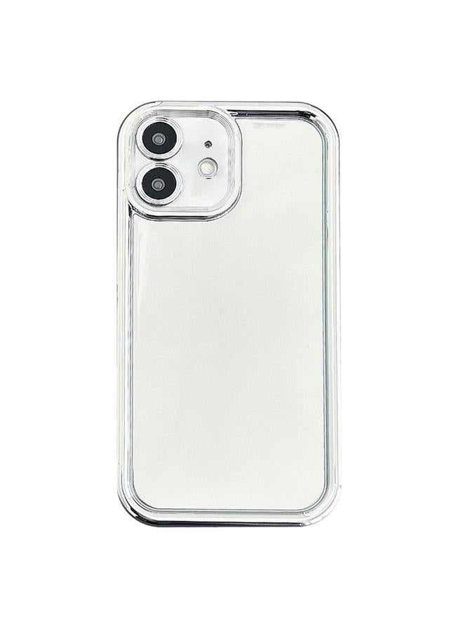 Zaboon Case For iPhone 12 Electroplated Mirror Straight Edge TPU Phone Case - Image 1