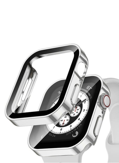 Case Compatible with Apple Watch 41mm Series 8/ 7/9 with Built-in Tempered Glass Screen Protector, Full Coverage Hard PC Ultra-Thin Protective Cover for iWatch