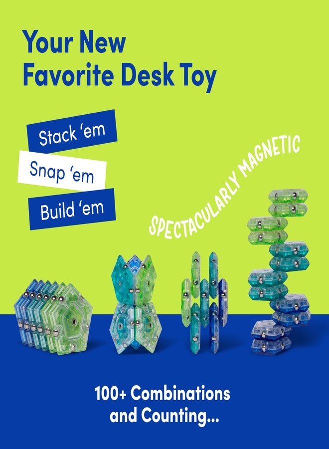 Speks Geode Magnetic Fidget Toy | Sensory Desk Toy for Adults & Teens 14+ | Stress Relief Gift | Sphere, Cool - Image 5