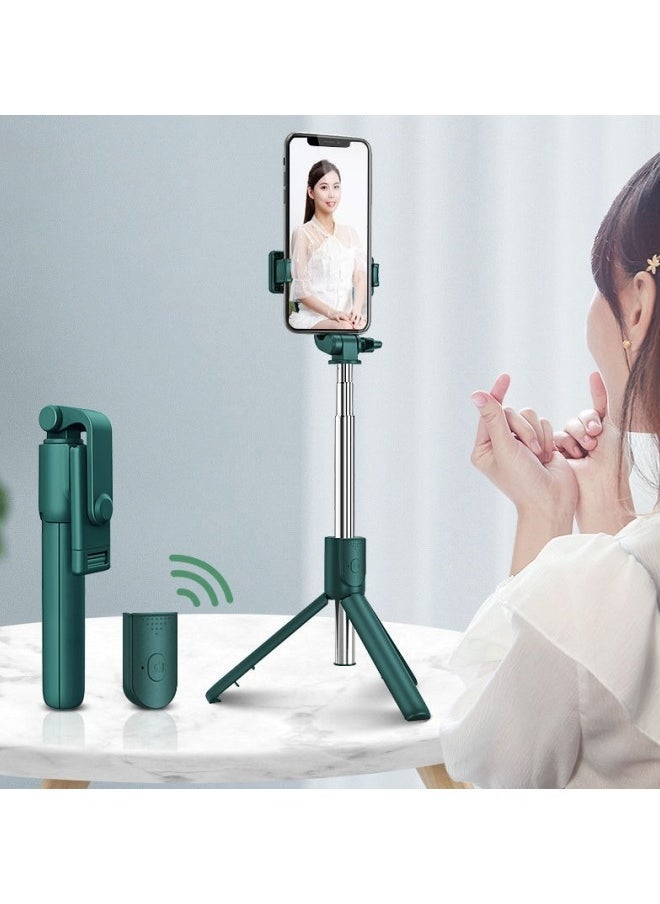 Raxoom Selfie Stick, Long Selfie Stick with Tripod Stand, Bluetooth Mobile Selfie Stick for Mobile Phone, Makeup,Selfie, Vlogging, Youtube, Live, iphone (104cm Green) - Image 2