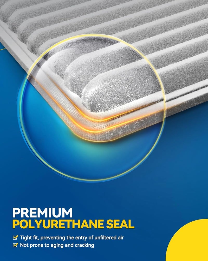 PHILTOP Engine Air Filter CA10190 Replacement for Toyota, Pontiac & Scion Models - Corolla 2009-2019, Matrix 2009-2014, Yaris 2006-2018, Vibe 2009-2010, iM 2016, xD 2008-2014 - Image 3