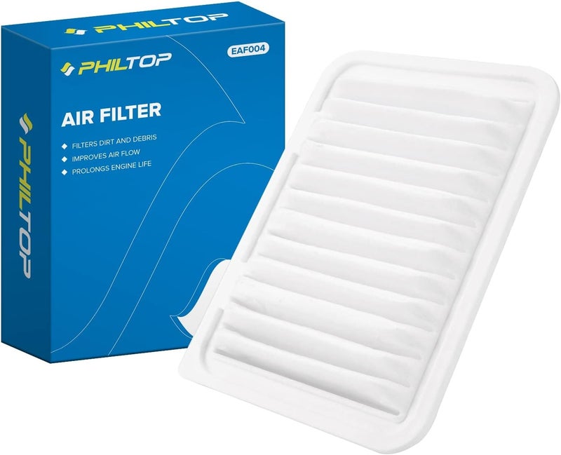 PHILTOP Engine Air Filter CA10190 Replacement for Toyota, Pontiac & Scion Models - Corolla 2009-2019, Matrix 2009-2014, Yaris 2006-2018, Vibe 2009-2010, iM 2016, xD 2008-2014 - Image 1