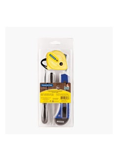 TRAMONTINA Since 1911,Made in Brazil- 4 Pieces Tools Set | 2x Screwdriver + Retractable Knife + Measuring Tape 