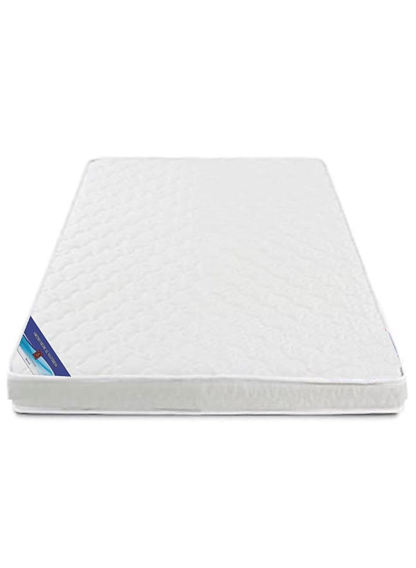 Single/Twin Size Medicated Mattress, Comfort Back Support, Reversible Use Option, Polyester Fabric, 100W x 190L x 15H cm - White
