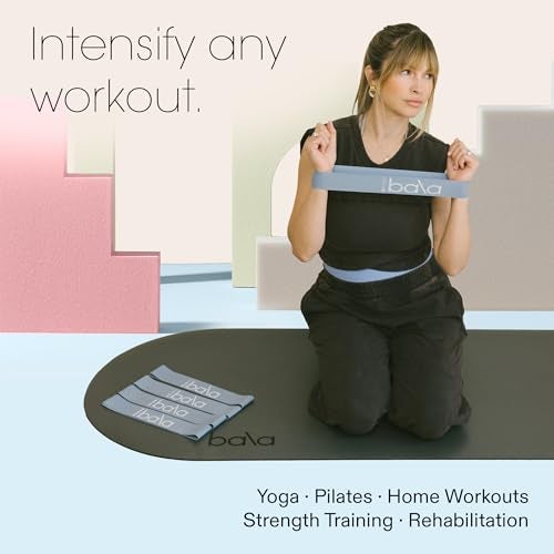 Bala Booty Bands Resistance Bands for Women & Men, 5-Pack - Elastic Exercise Bands for Working Out - Wrist, Ankle, Legs & Booty Bands - Workout Resistance Bands for Yoga, Pilates, Strength Training - Image 3