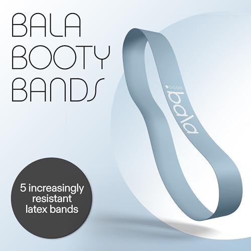 Bala Booty Bands Resistance Bands for Women & Men, 5-Pack - Elastic Exercise Bands for Working Out - Wrist, Ankle, Legs & Booty Bands - Workout Resistance Bands for Yoga, Pilates, Strength Training - Image 2